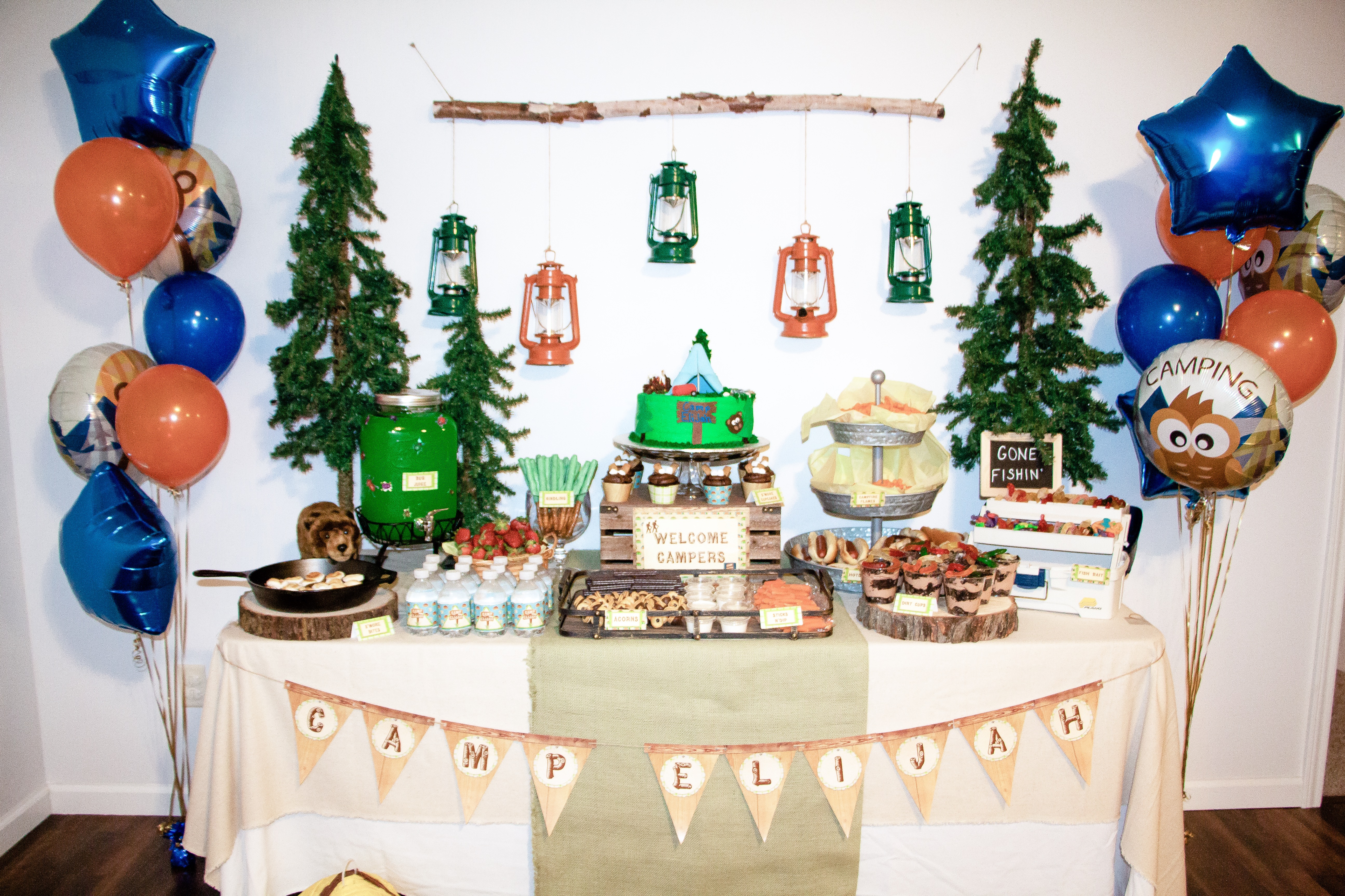 Camping Party Ideas And Diy Tent