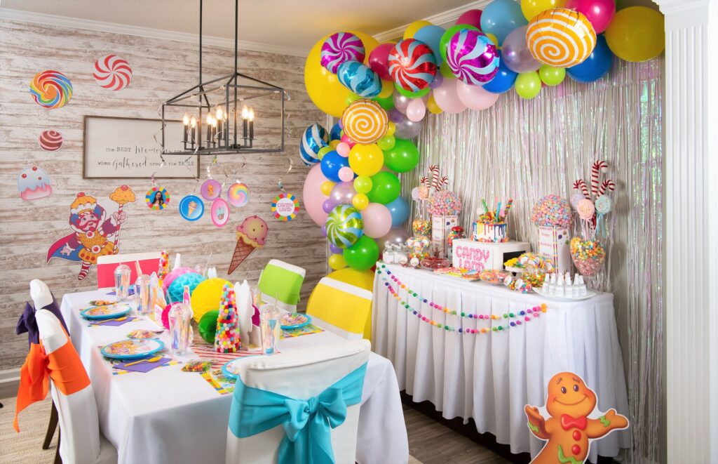 Candy Land Birthday Party with Candy Bar -