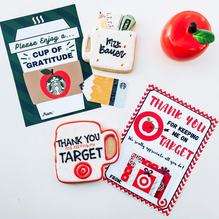 TARGET AND STARBUCKS TEACHER APPRECIATION GIFT IDEA FREE PRINTABLE